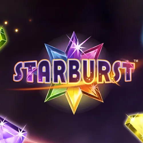 Speel het populaire Starburst slotspel op de TrueLuck-website.
