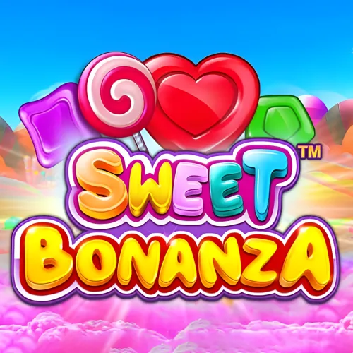 Geniet van het kleurrijke Sweet Bonanza slotspel op de TrueLuck-website.
