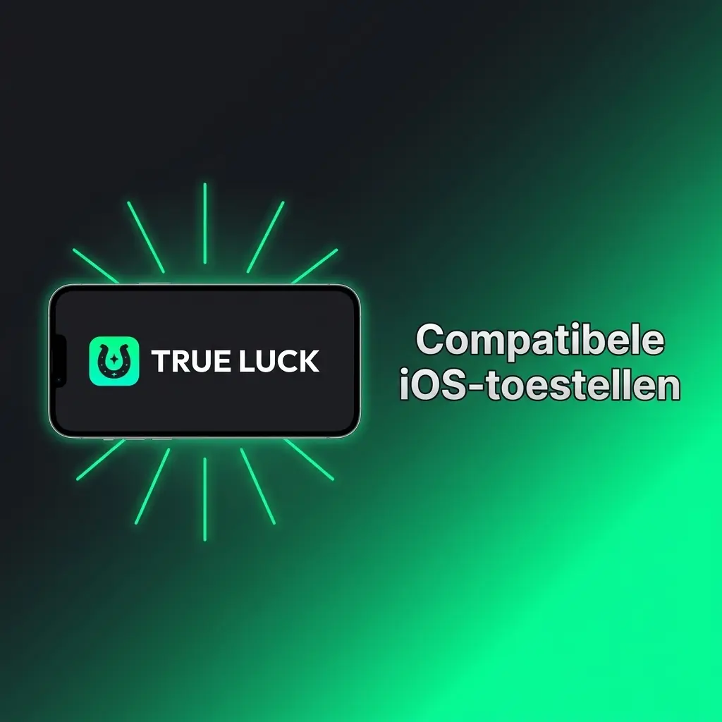 Overzicht van compatibele iOS-toestellen voor de TrueLuck app, inclusief iPhone en iPad modellen