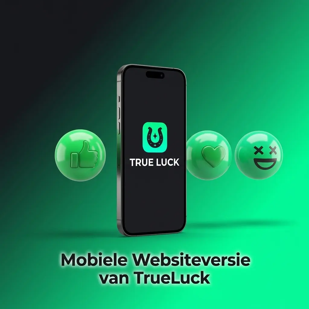 Mobiele website van TrueLuck op smartphone en tablet, toegankelijk zonder app download voor weddenschappen en casino