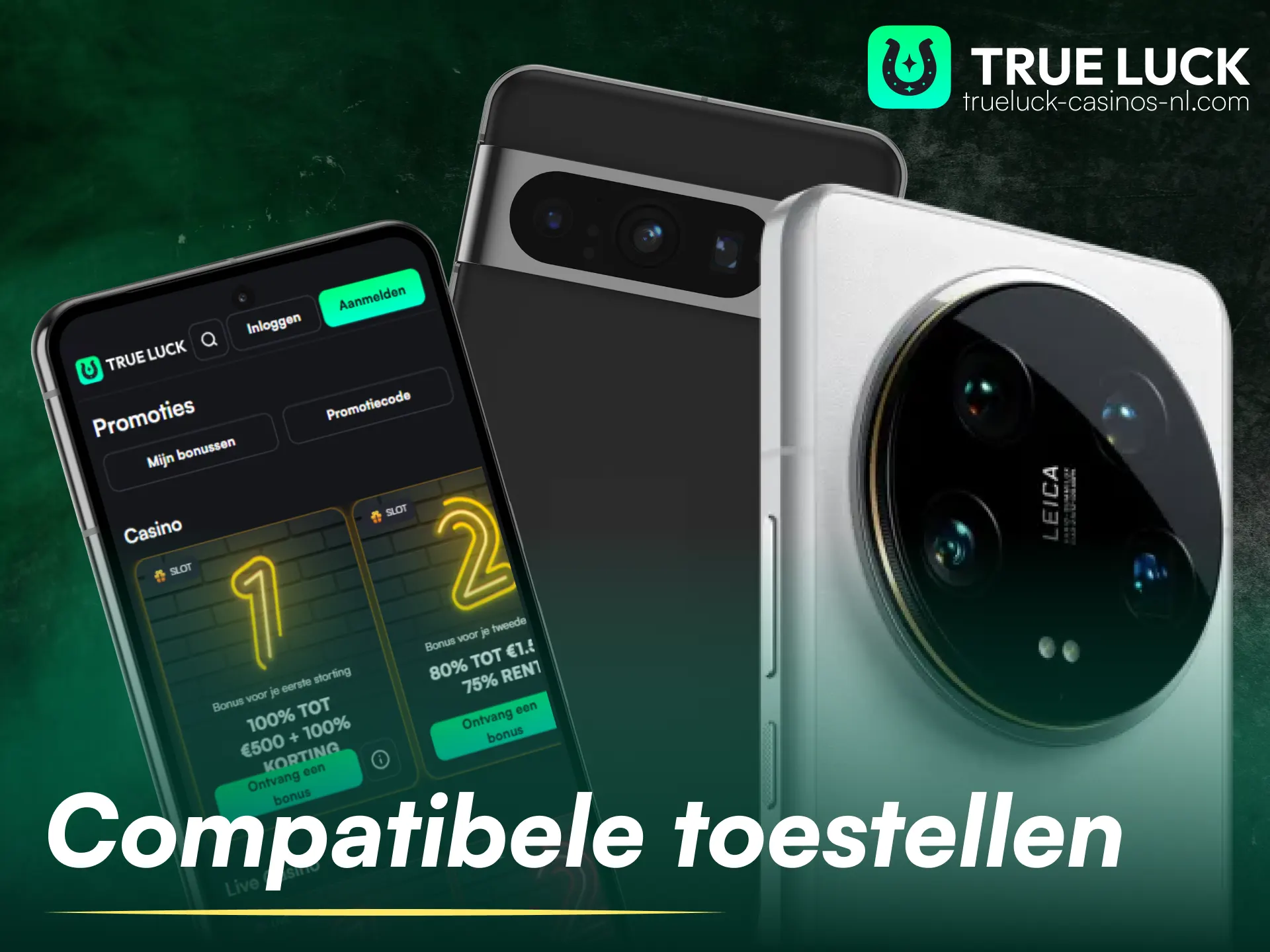 Controleer de systeemvereisten en compatibele apparaten voor de TrueLuck-app.
