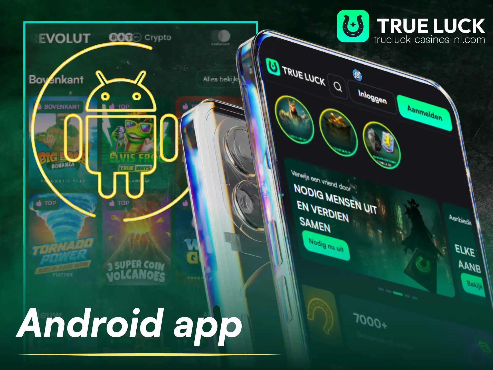 Installeer de TrueLuck-app APK op je Android-telefoon.