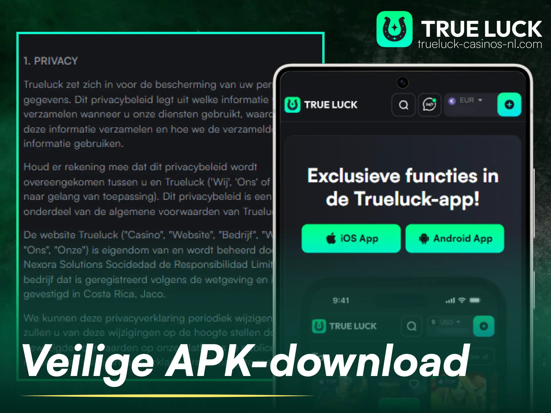 Leer meer over de veiligheidsmaatregelen voordat je de officiële TrueLuck APK downloadt.