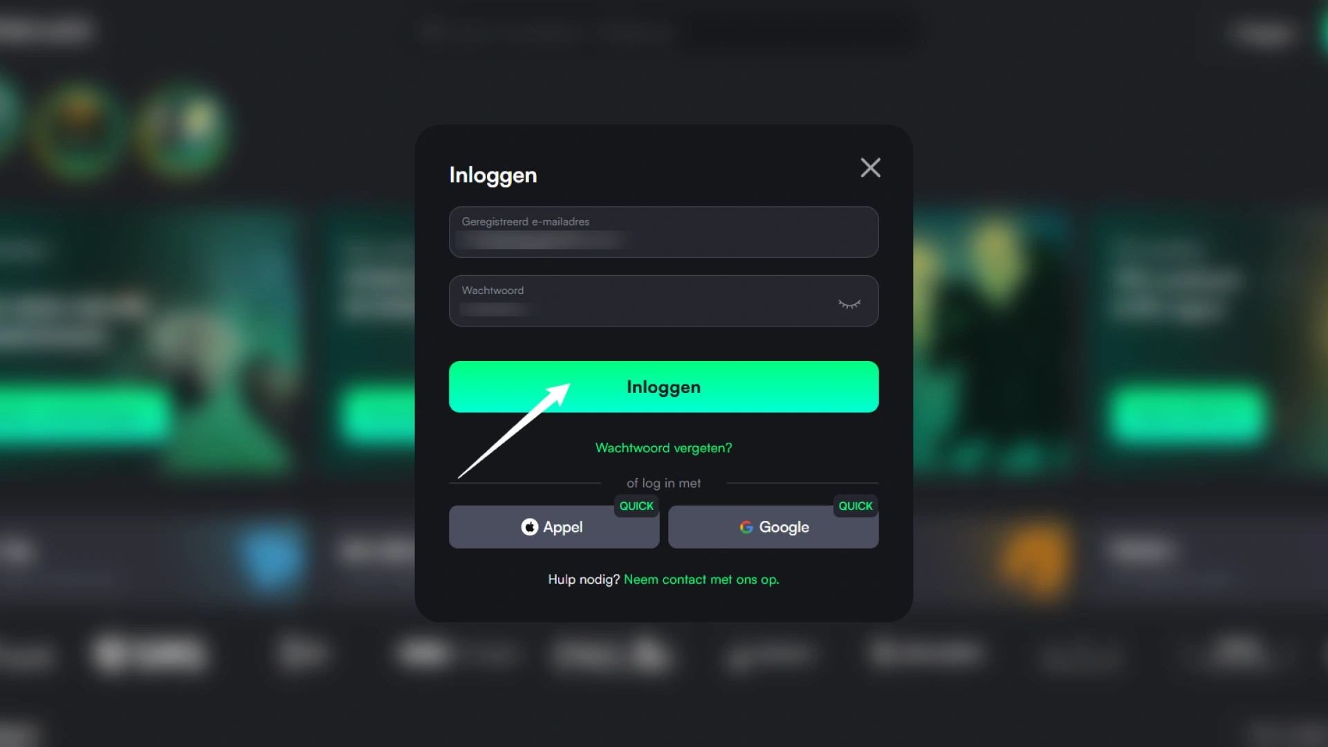Bevestig je gegevens en krijg direct toegang tot je TrueLuck account dashboard.