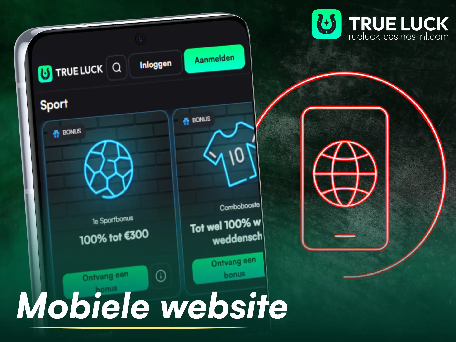 Geniet van soepele gameplay op de mobiele website van TrueLuck in Nederland.